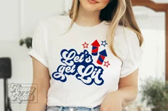 Let's Get Lit SVG - Fourth of July PNG - Independence Day Product Image 2