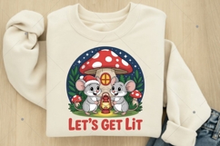 Let's get lit Funny Christmas PNG Product Image 6