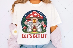 Let's get lit Funny Christmas PNG Product Image 2