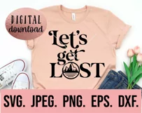 Lets Get Lost SVG - Outdoor Adventure - Take A Hike SVG Product Image 2