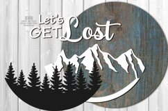 Let&#039;s Get Lost SVG Laser Cut Files | Adventure Sign SVG Product Image 3