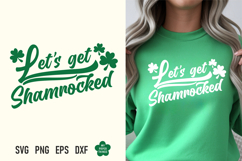 This St Patricks day Let's get Shamrocked svg png is great for creating wonderful T-shirts, hoodies, tote bags, mugs, tumblers, decorations, stickers