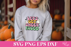 Let&#039;s Get Sheet Faced Funny Halloween SVG Quote Product Image 4