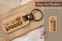 Lets Get Spooky Laser Cut Keychain Product Image 1