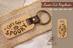Lets Get Spooky Laser Cut Keychain Product Image 1