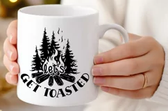 Let's get toasted SVG , Outdoor Adventure SVG , Camping SVG Product Image 3