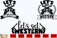 Let's Get Western SVG | Western SVG | Horse SVG | Riding SVG Product Image 2