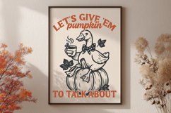 Fall Goose SVG Bundle | Funny Autumn Pun Cute Goose PNG Set Product Image 6