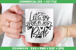 Let's go for a joy ride SVG | Scooter SVG | Vespa SVG Product Image 2