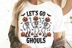 Let&#039;s Go Ghouls PNG, Funny Spooky PNG, Retro Fall Halloween Product Image 2