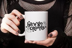 Lets Go Ghouls halloween png svg vectors with transparent background high resolution for cricut silhouette and sublimation machine
