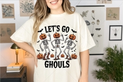 Let&#039;s Go Ghouls PNG, Funny Spooky PNG, Retro Fall Halloween Product Image 3
