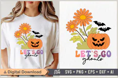 Lets Go Ghouls SVG | Halloween PNG | Halloween PNG Clipart Product Image 1