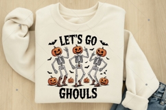 Let&#039;s Go Ghouls PNG, Funny Spooky PNG, Retro Fall Halloween Product Image 4