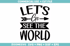Let's go see the world SVG, Travel SVG, Funny Travel SVG Product Image 1