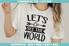 Let's go see the world SVG, Travel SVG, Funny Travel SVG Product Image 2