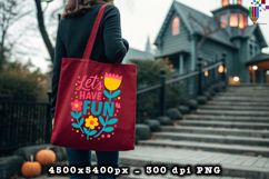Lets Have Fun Floral Summer PNG Design