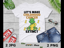 Let's Make Childhood Cancer Extinct Png Jpg Product Image 3