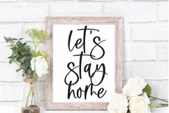 Let's Stay Home SVG, Home Sweet home svg, home svg, cut file Product Image 1