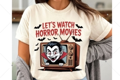 Let's Watch Horror Movies PNG, Scary Movies PNG Product Image 4