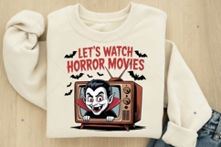 Let's Watch Horror Movies PNG, Scary Movies PNG Product Image 6