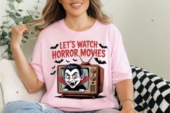 Let's Watch Horror Movies PNG, Scary Movies PNG Product Image 1