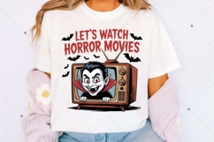 Let's Watch Horror Movies PNG, Scary Movies PNG Product Image 3