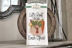 Lets Root For Each Other Vegetables Sublimation Towel Design Product Image 3
