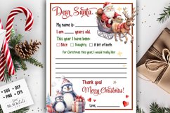 Letter to Santa printable PDF, Letter for Santa Product Image 1