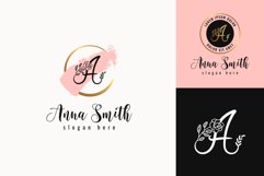 Letter A Feminine Floral Logo Templates Product Image 1