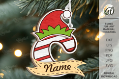 Alphabet Christmas Ornaments Bundle Lasercut. Christmas SVG Product Image 5