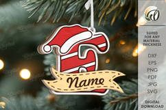 Alphabet Christmas Ornaments Bundle Lasercut. Christmas SVG Product Image 7