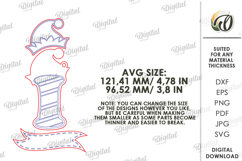 Christmas Ornament Laser Cut. Letter I SVG Product Image 2
