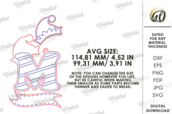Christmas Ornament Laser Cut. Letter M SVG Product Image 2