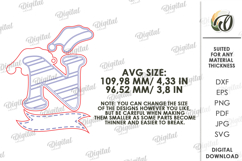 Christmas Ornament Laser Cut. Letter N SVG Product Image 2