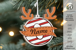 Alphabet Christmas Ornaments Bundle Lasercut. Christmas SVG Product Image 17