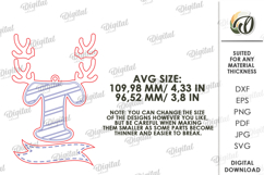 Christmas Ornament Laser Cut. Letter T SVG Product Image 2