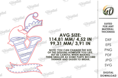 Christmas Ornament Laser Cut. Letter V SVG Product Image 2