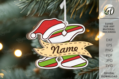Alphabet Christmas Ornaments Bundle Lasercut. Christmas SVG Product Image 26