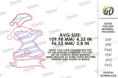 Christmas Ornament Laser Cut. Letter X SVG Product Image 2