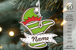 Alphabet Christmas Ornaments Bundle Lasercut. Christmas SVG Product Image 27