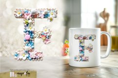 LETTER F| 3d floral clipart png Product Image 1