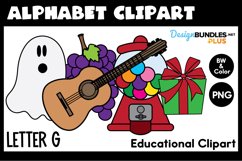 Educational Phonics Clipart, Beginning Sound Gg Product Image 1