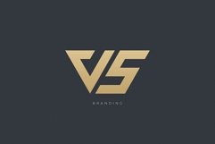 V Letter V S Monogram Logo Concept Product Image 1