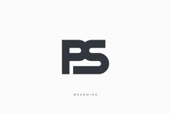 P Letter PS Monogram Logo Concept Product Image 1