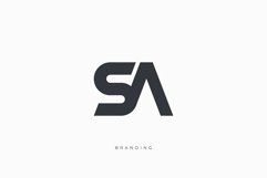 S Letter SA Monogram Logo Concept Product Image 1