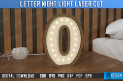 Personalized Lamp Laser Cut | Letter Night Light | Monogram Product Image 1