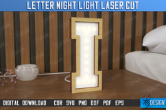 Letter Led Night Light Laser Cut Bundle, Alphabet Light Box Product Image 10