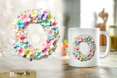 LETTER O| 3d floral marshmallow clipart png Product Image 1