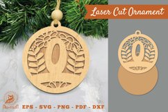 Letter O Laser Cut Ornament SVG Product Image 1